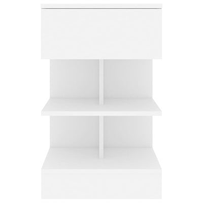 Valkoinen yöpöydät Diya 40x35x65cm (2 kpl lastulevy)