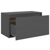 Eteisen penkki 80x40x45 cm harmaa lastulevy