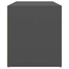 Eteisen penkki 80x40x45 cm harmaa lastulevy