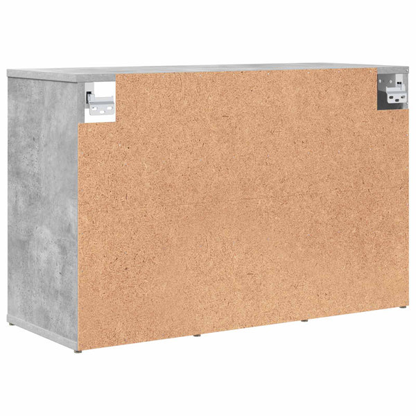 Kenkäkaappi 77,5 x 30 x 51 cm Tekninen puu Betoninharmaa
