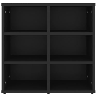 Kenkäkaapit 2 kpl musta 52,5x30x50 cm