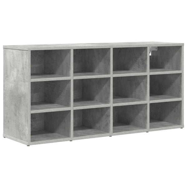 Kenkäkaappi 103 x 30 x 51 cm Tekninen puu Betoninharmaa