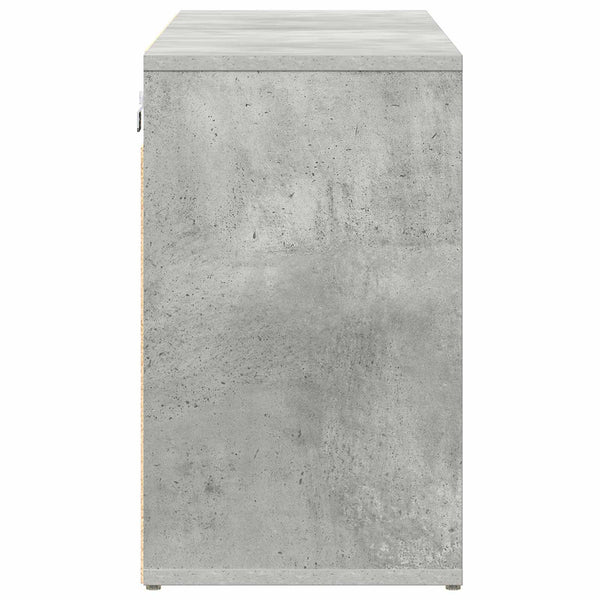 Kenkäkaappi 103 x 30 x 51 cm Tekninen puu Betoninharmaa