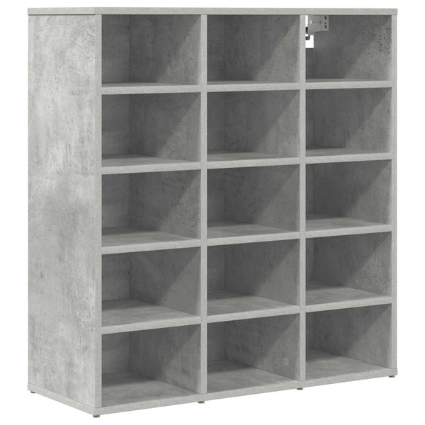 Kenkäkaappi 77,5 x 30 x 83,5 cm Tekninen puu Betoninharmaa