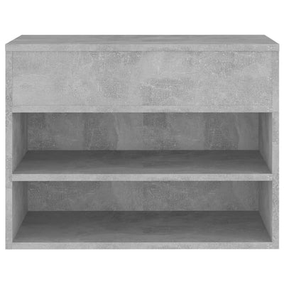 Kenkien säilytyspenkki betoninharmaa 60x30x45 cm tekninen puu