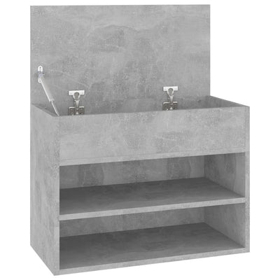 Kenkien säilytyspenkki betoninharmaa 60x30x45 cm tekninen puu