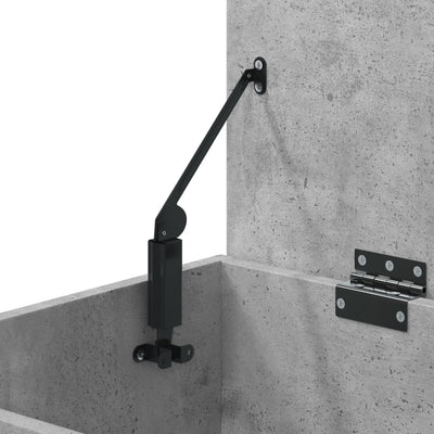 Betoninharmaa kenkien säilytyspenkki Lee 60x30x45cm (puinen)