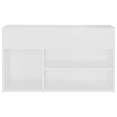 Valkoinen kenkien säilytyspenkki Lee 80x30x45cm (puinen)