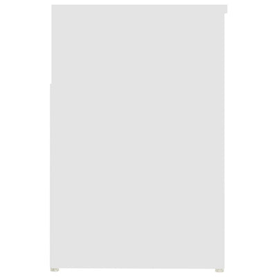 Kenkien säilytyspenkki valkoinen 80x30x45 cm tekninen puu