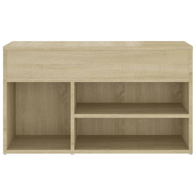 Kenkien säilytyspenkki Sonoma-tammi 80x30x45 cm tekninen puu