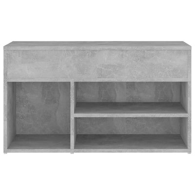 Kenkien säilytyspenkki betoninharmaa 80x30x45 cm tekninen puu
