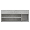 Kenkien säilytyspenkki betoninharmaa 105x30x45 cm tekninen puu
