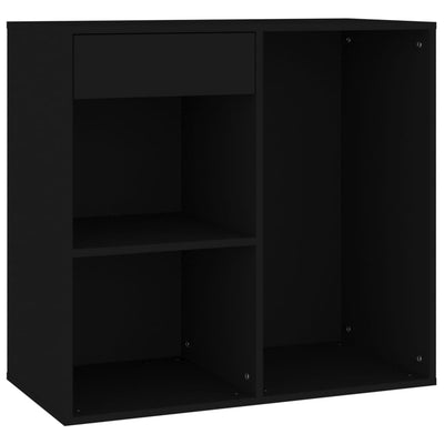 Kosmetiikkakaappi musta 80x40x75 cm tekninen puu