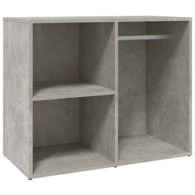 Kosmetiikkakaappi betoninharmaa 80x40x65 cm tekninen puu