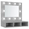 Peilikaappi LED-valoilla betoninharmaa 60x31,5x62 cm