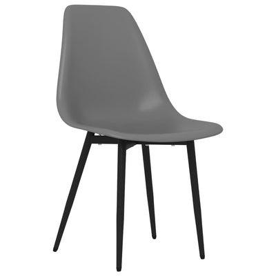 Ruokatuolit 2 kpl harmaa PP