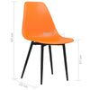 Ruokatuolit 2 kpl oranssi PP