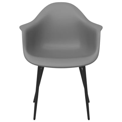 Ruokatuolit 4 kpl harmaa PP