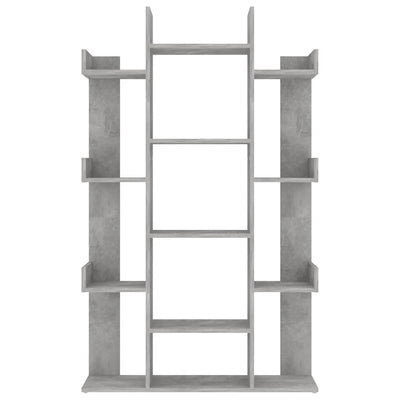 Betoninharmaa kirjahylly Ihim 86x25,5x140cm (puinen)
