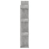 Kirjahylly betoninharmaa 86x25,5x140 cm tekninen puu
