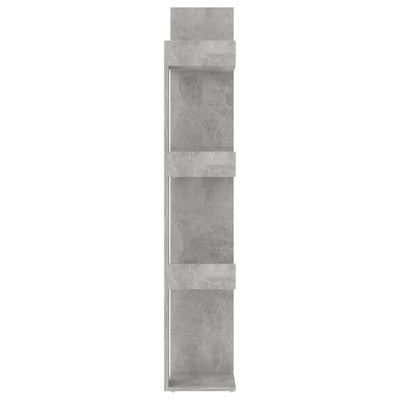 Kirjahylly betoninharmaa 86x25,5x140 cm tekninen puu