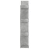 Kirjahylly betoninharmaa 48x25,5x140 cm lastulevy