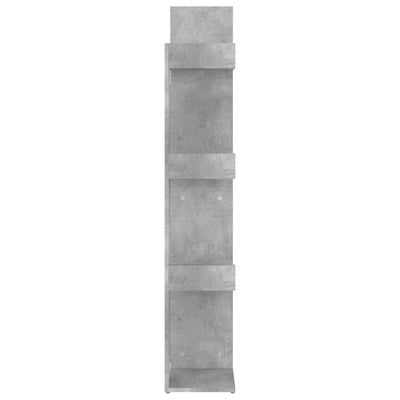 Kirjahylly betoninharmaa 48x25,5x140 cm lastulevy