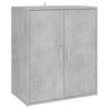 Kenkäkaappi betoninharmaa 60x35x70 cm tekninen puu