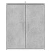 Kenkäkaappi betoninharmaa 60x35x70 cm tekninen puu