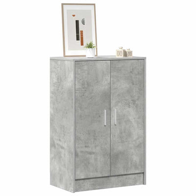 Betoninharmaa kenkäkaappi Tibor 60x35x92cm (puinen)