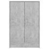 Kenkäkaappi betoninharmaa 60x35x92 cm tekninen puu