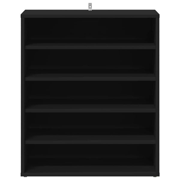 Kenkäkaappi musta 60x35x70 cm tekninen puu