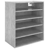 Kenkäkaappi betoninharmaa 60x35x70 cm tekninen puu