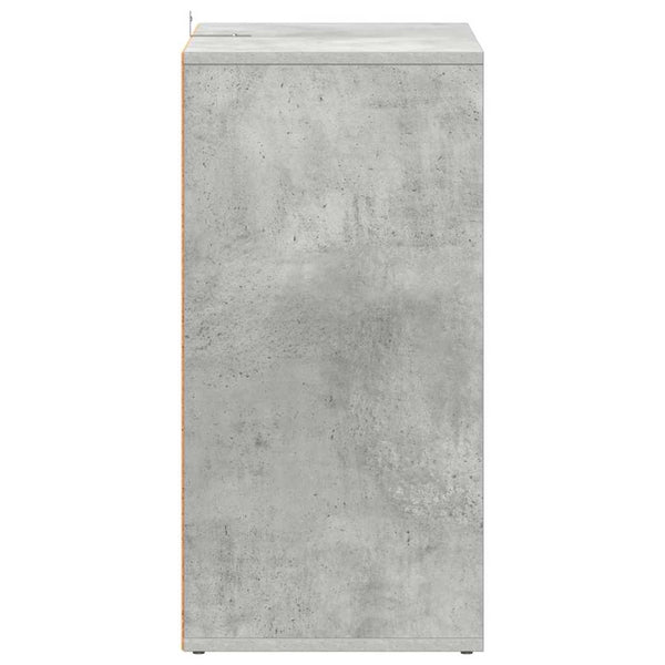 Kenkäkaappi betoninharmaa 60x35x70 cm tekninen puu