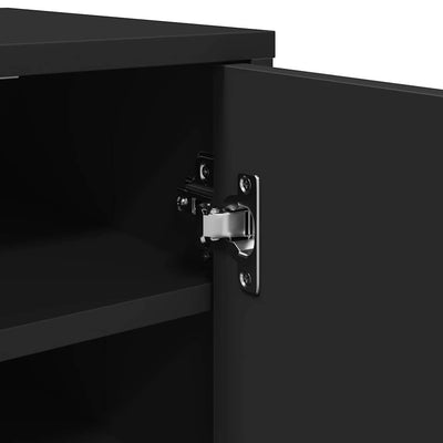 Musta kenkäkaappi Tibor 32x35x70cm (puinen)