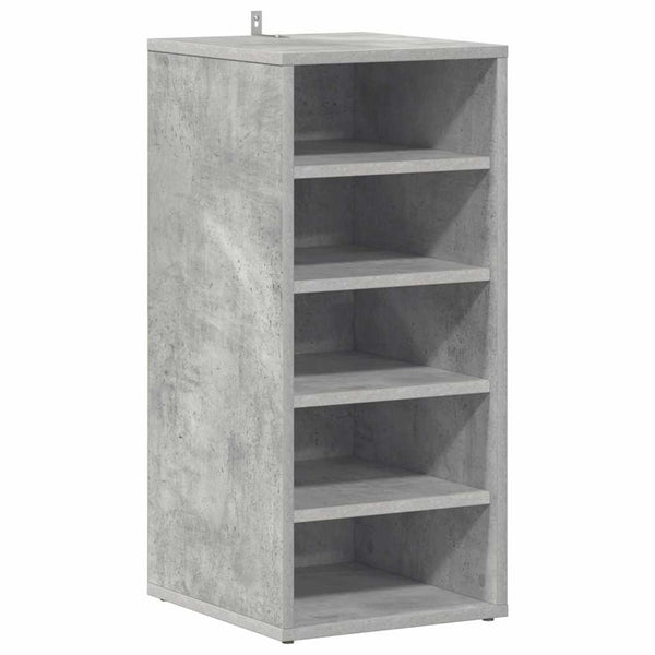 Kenkäkaapit 2 kpl betoninharmaa 31,5x35x70 cm tekninen puu