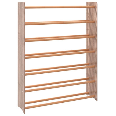 Kenkäteline ruskea 90x24x117 cm tekninen puu