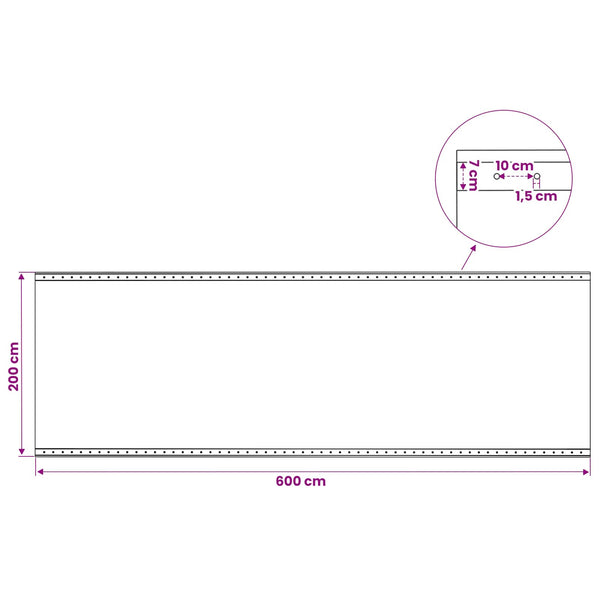 Leno suojapeite 2 kpl 260 g/m² 2x6 m valkoinen