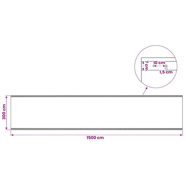 Leno suojapeite 2 kpl 260 g/m² 3x15 m valkoinen