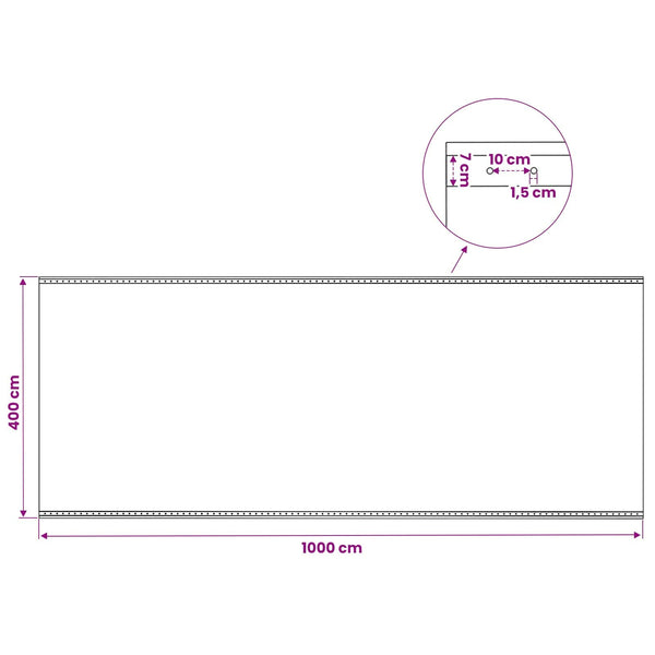 Leno suojapeite 2 kpl 260 g/m² 4x10 m valkoinen