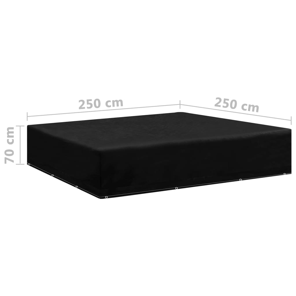 Puutarhakalusteiden suojat Editka 250x250x70cm (2 kpl 12 purjerengasta)