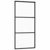 Liukuovi asennustarvikkeilla ESG lasi ja alumiini 90x205 cm