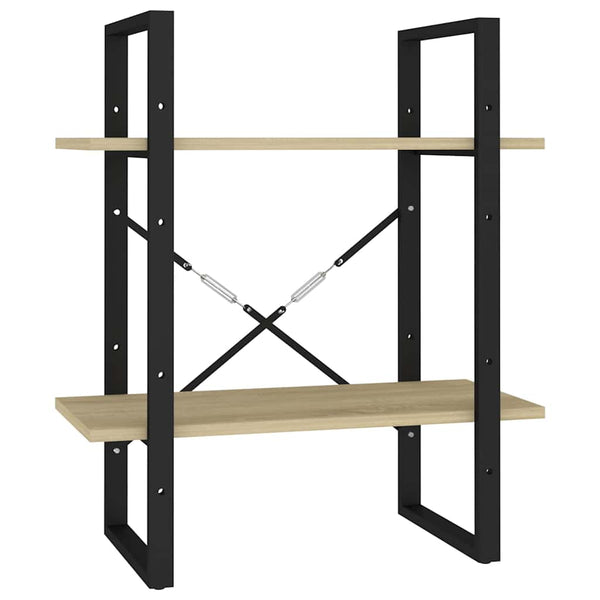 5-tasoinen kirjahylly Sonoma-tammi 60x30x175 cm tekninen puu