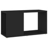 TV-taso musta 60x24x32 cm lastulevy