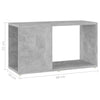 TV-taso betoninharmaa 60x24x32 cm tekninen puu