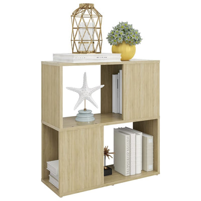 Kirjahylly Sonoma-tammi 60x24x63 cm lastulevy