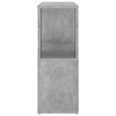 Kirjahylly betoninharmaa 60x24x63 cm lastulevy