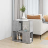 Kirjahylly betoninharmaa 60x24x63 cm lastulevy