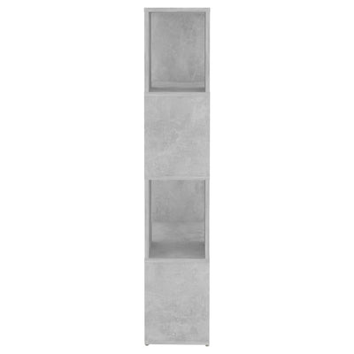 Kirjahylly/tilanjakaja betoninharmaa 60x24x124,5 cm