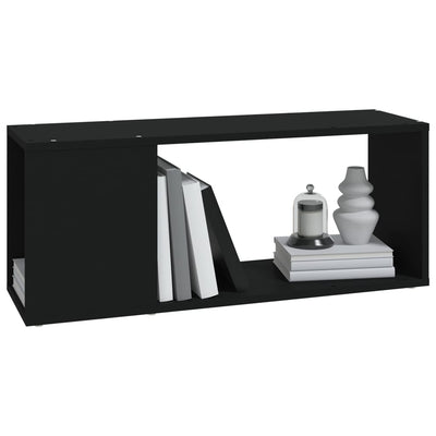 TV-taso musta 80x24x32 cm tekninen puu